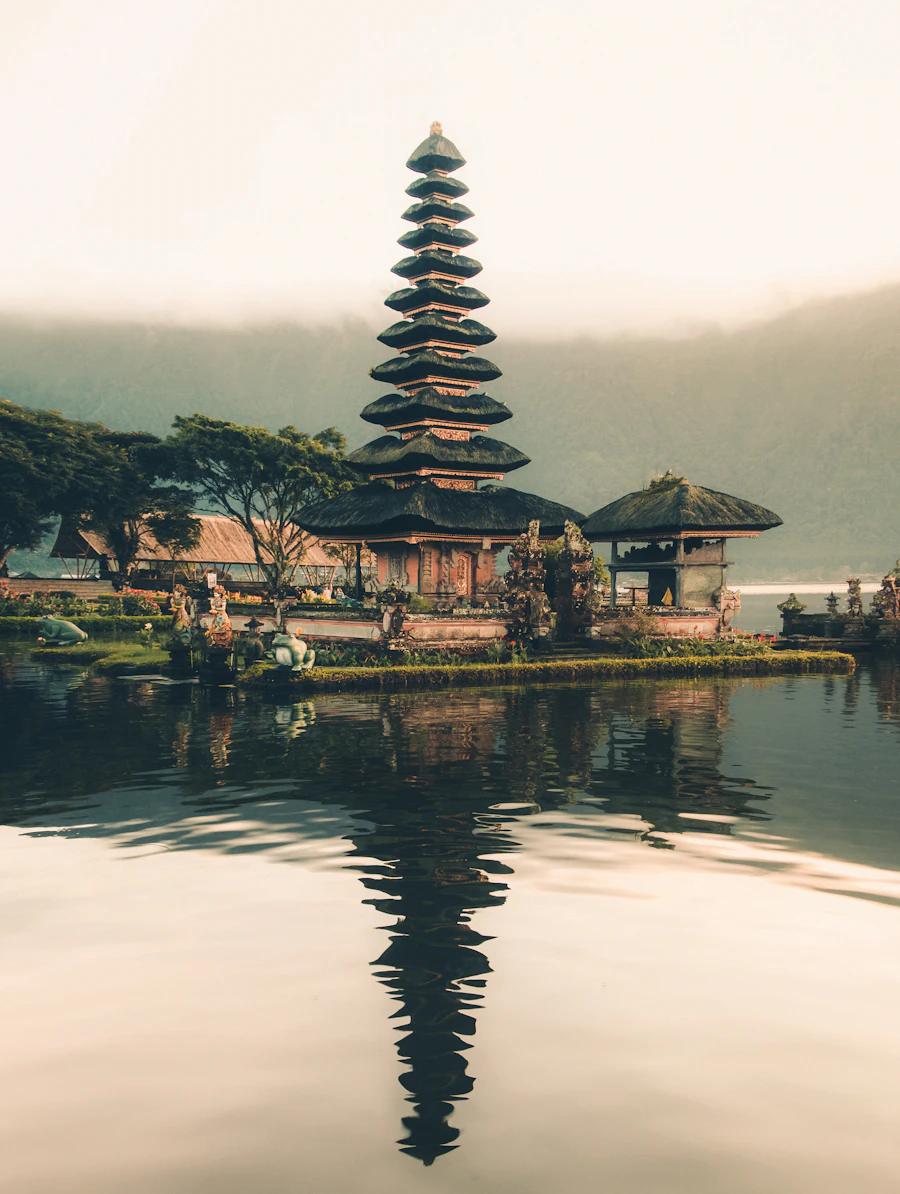 Tropical island landscape